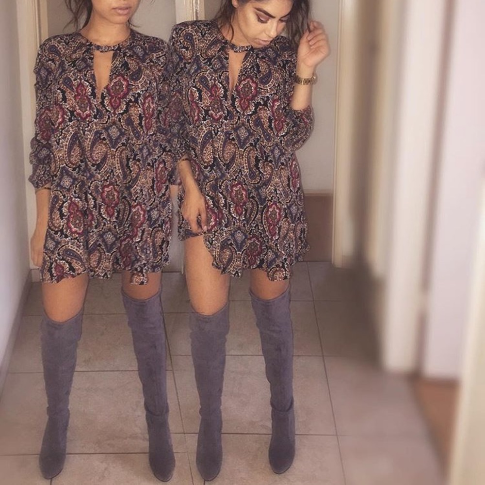 Jessica Buurman Lace Up Suede Over The Knee Boots
